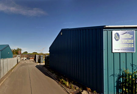 Google Map  A. W. Owen  Premises at Four Crosses Industrial Estate Menai Bridge